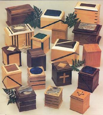 Wood urns